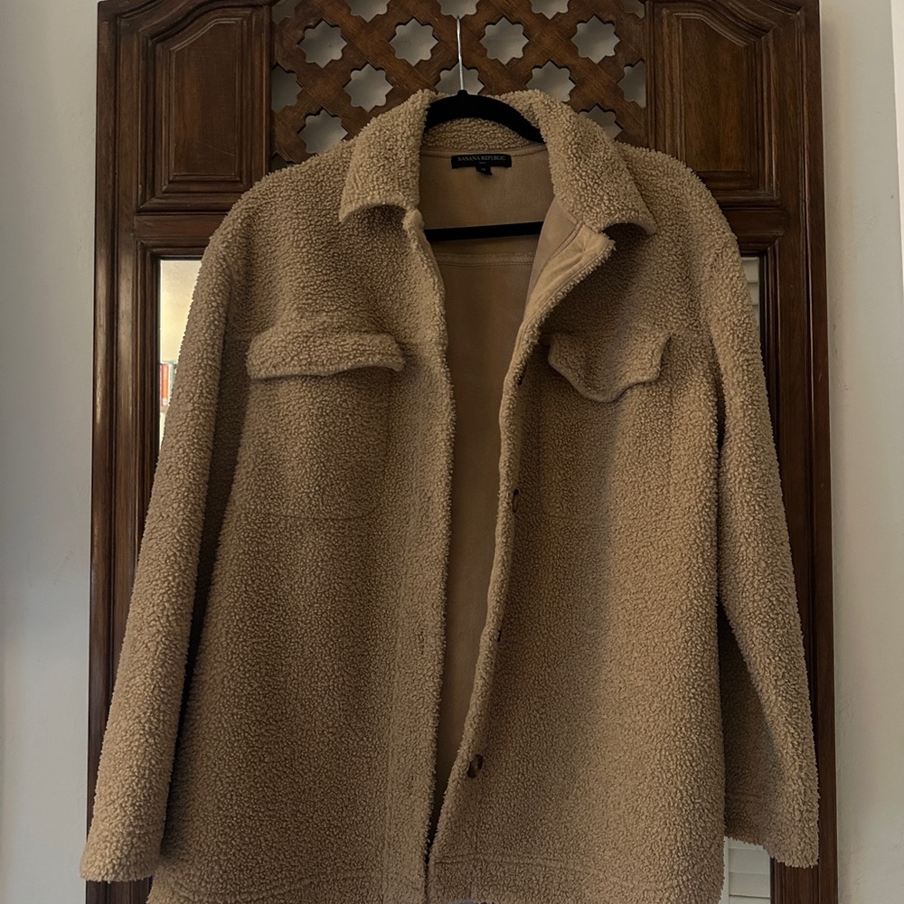 Banana Republic Beige Sherpa Jacket